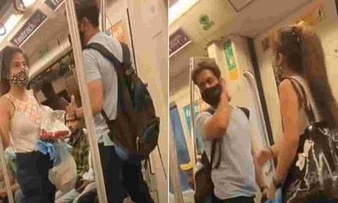 Girl slaps boy over an argument in Metro as dramatic video goes viral, Twitteratis ask 'Prank'? Watch