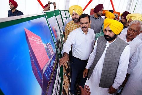 CM Mann lays foundation stone of Sant Attar Singh State Institute of Medical Sciences at Mastuana Sahib