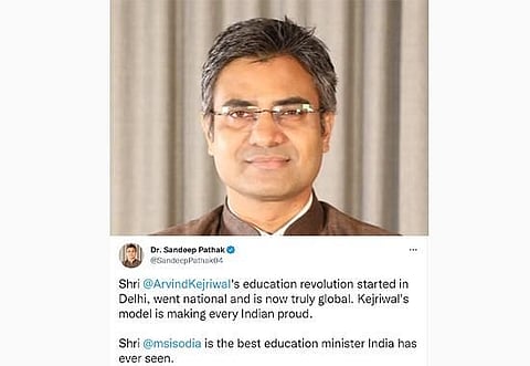 Dr. Sandeep Pathak hails Delhi’s Education Model; calls Manish Sisodia 'best Education Minister till date'