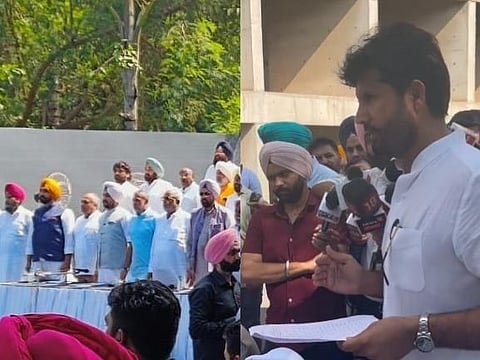 Punjab Special Assembly Session: BJP's 'Janata Vidhan Sabha' and Congress runs parallel session staging protest against the ruling AAP