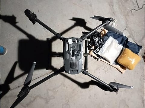 Amritsar: Drone carrying consignment of drugs shot down by BSF Personnel, 171 such movements witnessed in last nine months