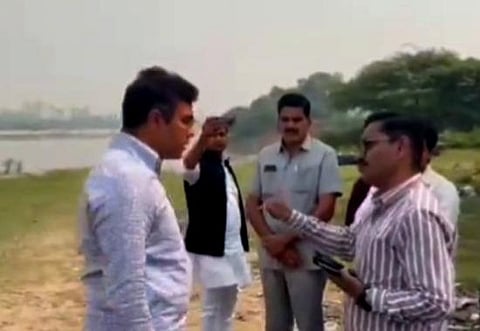 Chhath Puja 2022: BJP's Parvesh Verma gets involved in heated argument with DJB official over Yamuna pollution