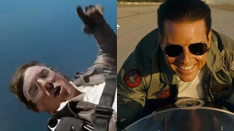 Tom Cruise jumps off a chopper while shooting in a video, thanks his fans for Top Gun: Maverick’s success; Watch Here