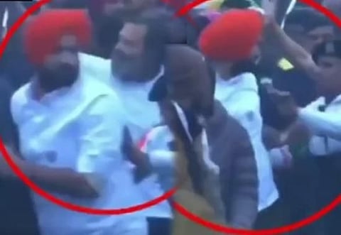 Punjab Congress President Raja Warring pushed aside by Rahul Gandhi’s security during Bharat Jodo Yatra; video viral