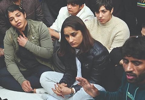 Wrestler’s Protest enters Day 2 as the call for action against the WFI President hastens; Here’s what has happened so far