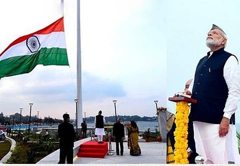 PM participates in ceremony to name 21 largest unnamed islands of Andaman & Nicobar Islands after 21 Param Vir Chakra awardees