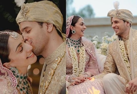 Sidharth Malhotra, Kiara Advani share first official wedding pics, look beautiful as bride and groom; Watch