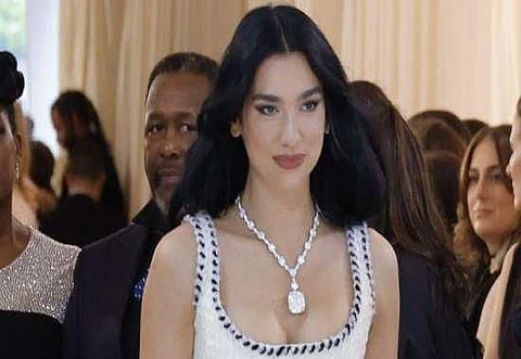 Met Gala 2023 host Dua Lipa's BIG DIAMOND necklace steals the show; Pop star explains her beautiful look