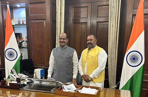 MP Rinku meets Speaker Lok Sabha, seeks time to raise issues of Jalandhar and weaker sections in Parliament