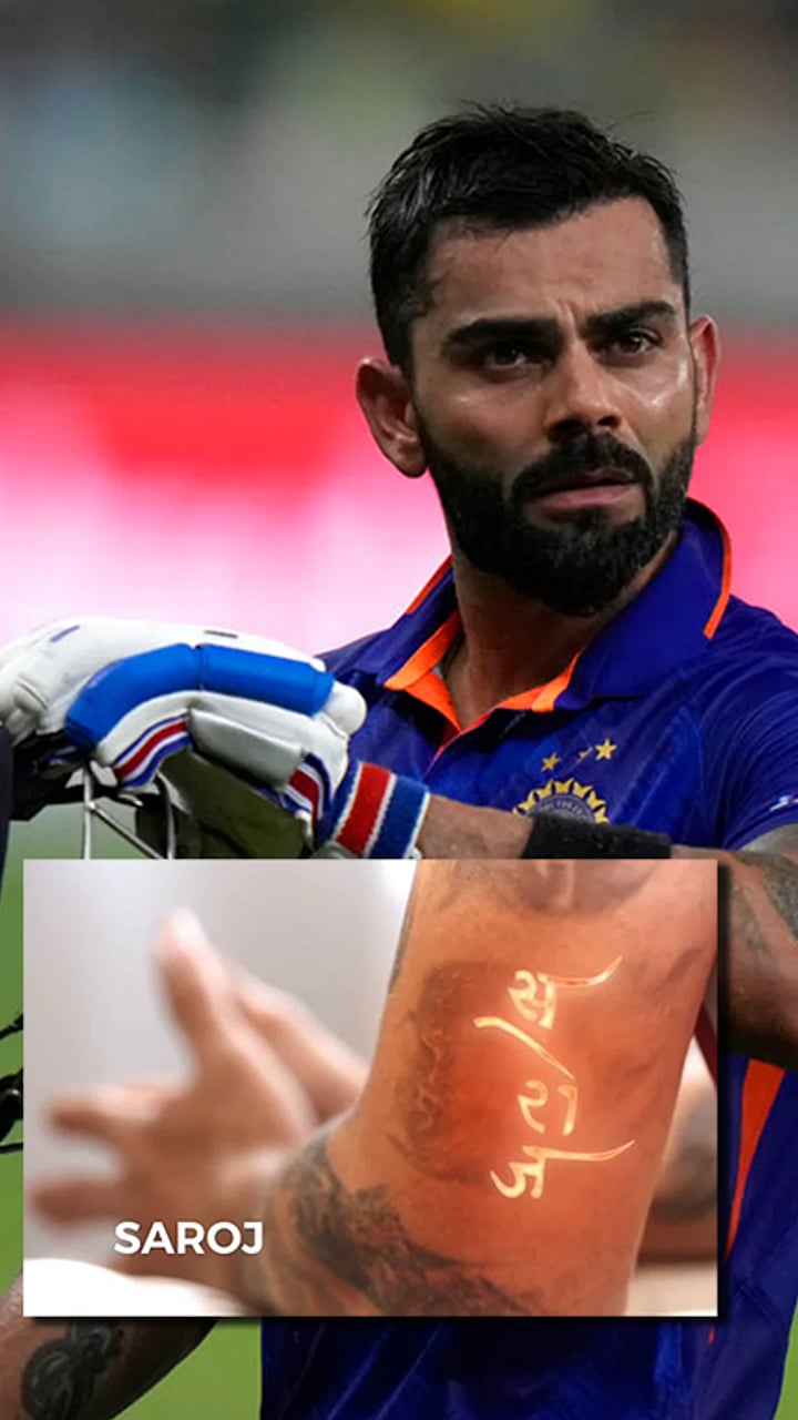 All 11 Virat Kohli's tattoos and their meanings, image size:720x1280
