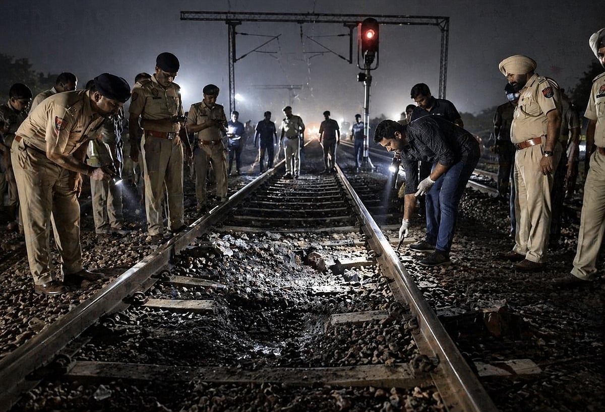Blaster Railing Punjab rail blast near Rajpura triggers high-level probe