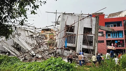 5 dead & several trapped in Bengaluru building collapse incident; Watch ...
