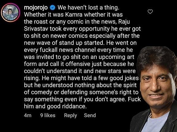 AIB fame Rohan Joshi's insensitive comments on Raju Srivastava's demise ...