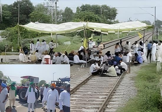 Farmers protest update: Chandigarh-Delhi NH blocked & 90 trains ...