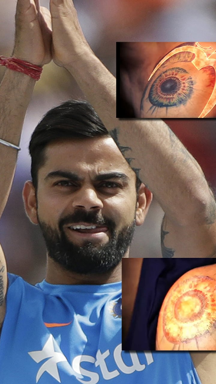 All 11 Virat Kohli's tattoos and their meanings, image size:720x1280