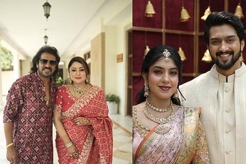 Upendra nephew Niranjan gets engaged to Sanjana in intimate ceremony 