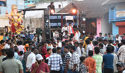 DJ procession held in Dharwad