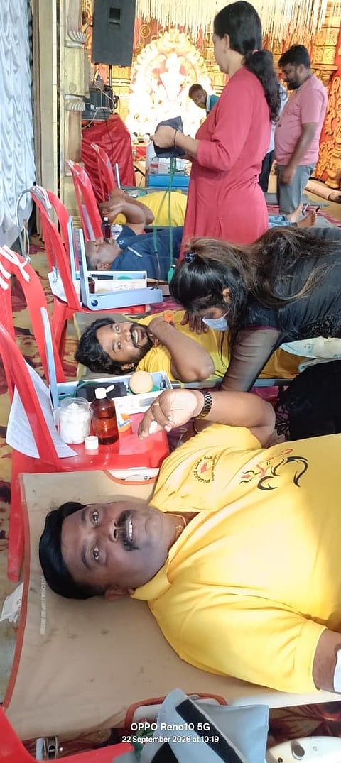 ಗಣೇಶೋತ್ಸವ ಹಿನ್ನೆಲೆಯಲ್ಲಿ ರಕ್ತದಾನ ಶಿಬಿರ