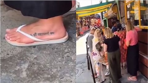 Controversy over religious tattoo on the leg