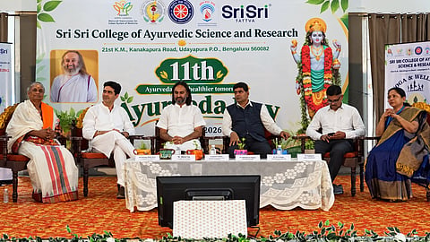 Meaningful celebration of Ayurveda Day at the Ayurveda Science and Research College.