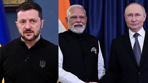 Ukrainian President Volodymyr Zelenskyy speaking about India Russia oil trade and war