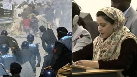 Human rights activist Tasleema Akhtar raised her voice against Pakistan's human rights violations and the oppression in PoK at the UNHRC session held in Geneva.