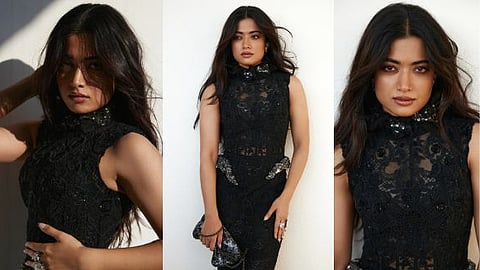 Rashmika Mandanna Black Couture