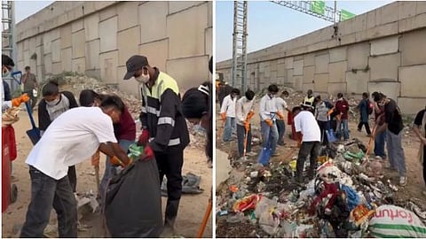'Tabahi' team clears garbage in Gurgaon.