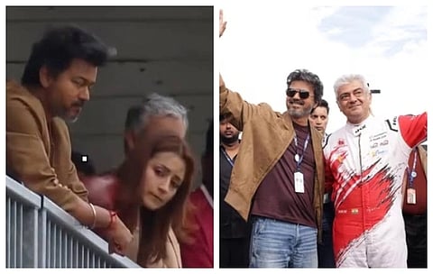 CM Vijay, Trisha attend Ajith Kumar's Le Mans Cup Race at Silverstone. Watch