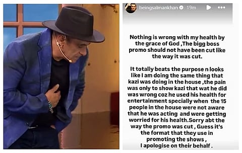  Salman Khan addresses health fears after BB 20 promo, apologises