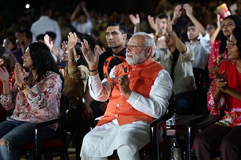 ಜೆನ್​-ಜೀ ಜೊತೆ ಭಜನ್ ಕ್ಲಬ್ಬಿಂಗ್​ಗೆ ಹಾಜರಾದ ನಮೋ!