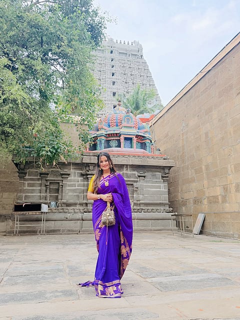 "ಅರುಣಾಚಲೇಶ್ವರ" ನ ದರ್ಶನ ಪಡೆದ ನಟಿ ಅನುಷಾ ರೈ! Anusha Rai