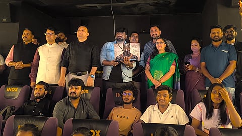 R. Aishwarya released the title song of Yuva Sambraham