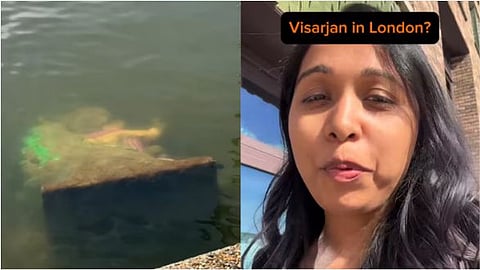Ganesha immersion in the River Thames