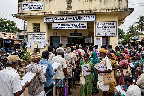 ಸರ್ವೇಗಾಗಿ ರಾಜ್ಯಾದ್ಯಂತ ರೈತರ ಪರದಾಟ