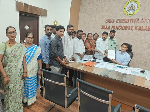 ವಿಬಿ ಜಿ ರಾಮ್‌ ಜಿ ಹೊರಗುತ್ತಿಗೆ ನೌಕರರಿಂದ ಜಿಪಂ ಸಿಇಒ ರಾಹುಲ್ ಸಂಕನೂರ್ ಅವರಿಗೆ ಮನವಿ