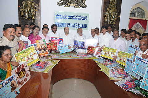 Dr. Yathindra Siddaramaiah released the posters for the Dasara events.