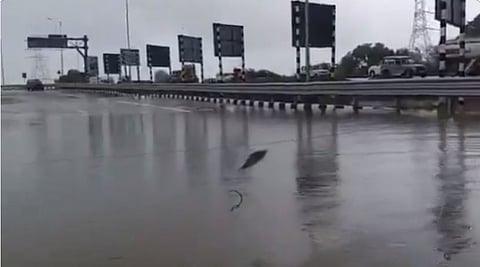 Ganga Expressway submerged