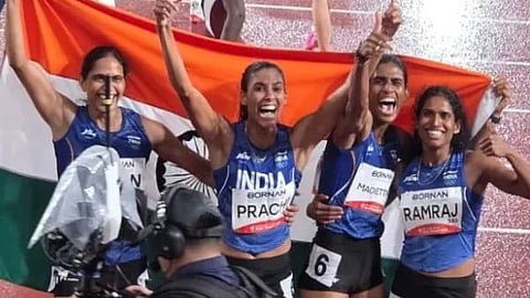 ಏಷ್ಯನ್​ ಗೇಮ್ಸ್​ 2026; 4x400 ಮೀಟರ್ ರಿಲೇಯಲ್ಲಿ ಮೊದಲ ಚಿನ್ನದ ಪದಕ ಗೆದ್ದ ಮಹಿಳೆಯರ ತಂಡ: 52ಕ್ಕೆ ಏರಿದ ಭಾರತದ ಪದಕ ಬೇಟೆ | Asian Games