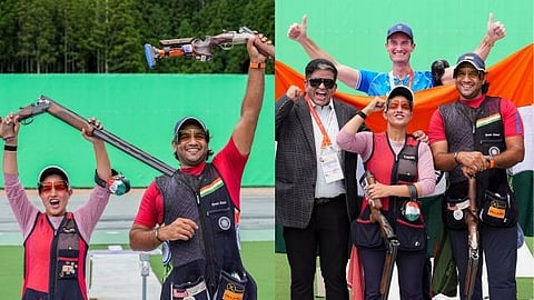 Neeru Dhanda and Kalyan Chenai won the gold medal in the mixed trap shooting event.