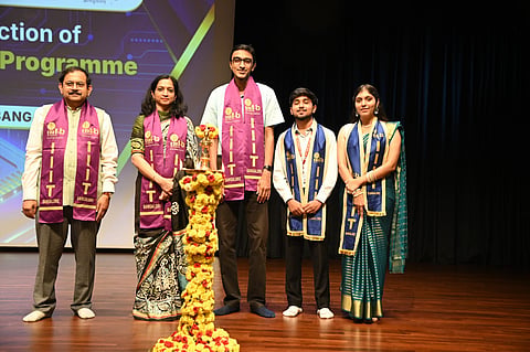 Certificates for the third batch of students of the K and VLSI Post Graduate Diploma program.