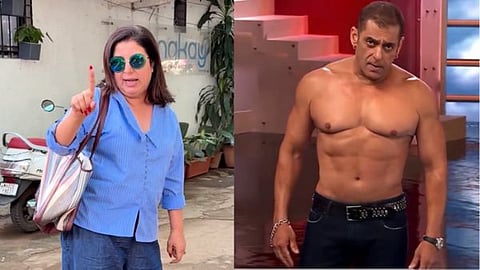 Director Farah Khan reprimanded paparazzi for taking photos from behind.