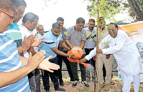 ಬಾಗಲಕೋಟೆ ತಾಲೂಕಿನ ಮುಚಖಂಡಿಯಲ್ಲಿ ಸ್ವಚ್ಛತಾ ಹೀ ಸೇವಾ ಅಭಿಯಾನದ ಅಂಗವಾಗಿ ಗುರುವಾರ ವೀರಭದ್ರೇಶ್ವರ ದೇವಸ್ಥಾನದ ಆವರಣ ಸ್ವಚ್ಛಗೊಳಿಸಿ, ಸಸಿ ನೆಡಲಾಯಿತು. ಜಿಪಂ ಸಿಇಒ ಗಜಾನನ ಬಾಲೆ, ದೇವಸ್ಥಾನದ ಅರ್ಚಕ ಪ್ರಭು ಸ್ವಾಮಿಗಳು, ಜಿಪಂ ಅಽಕಾರಿಗಳಾದ ಸಿದ್ಧರಾಮೇಶ್ವರ ಉಕ್ಕಲಿ, ಅಲ್ಲಮಪ್ರಭು ಅಲ್ಲಾಪುರ ಇತರರಿದ್ದರು.
