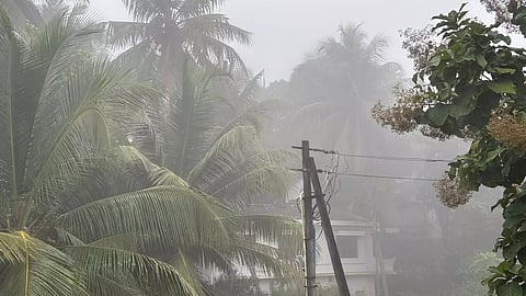 ಉಡುಪಿಯಲ್ಲಿ ಮುಂಜಾನೆ ಕಂಡುಬಂದ ಮಂಜು ಕವಿದ ವಾತಾವರಣ.