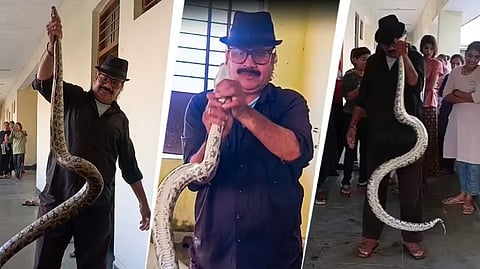 ಹಾಸ್ಟೆಲ್​ ಬಾತ್‌ರೂಮ್‌ಗೆ ಹೋದ ಯುವತಿಯರಿಗೆ ಶಾಕ್;  10 ಅಡಿಯ ಹೆಬ್ಬಾವು ಪತ್ತೆ, ಮುಂದೇನಾಯ್ತು?.. Madhya Pradesh
