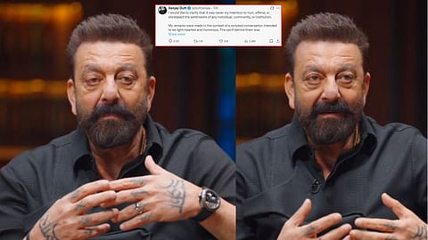 Bollywood actor Sanjay Dutt clarifying the controversial statement.