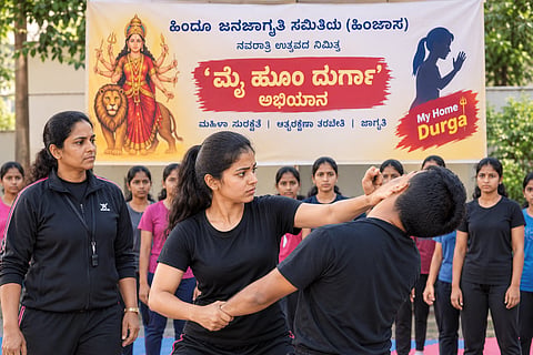 
The Hindu Janajagruti Samiti has organized the ‘Main Hoon Durga’ (I Am Durga) campaign for Hindu young women as part of the Navaratri festival.