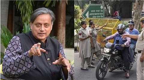 Shashi Tharoor on CJP Protest