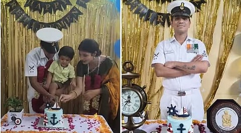 Navy Officer Emotional Welcome