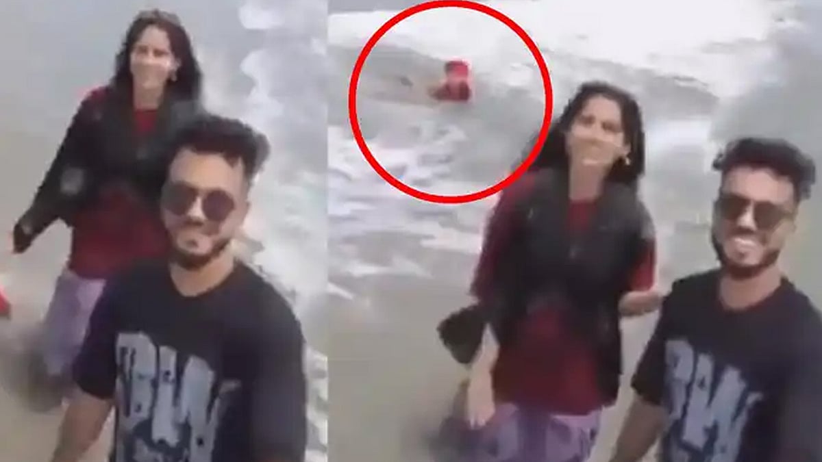 ಮಗುವನ್ನೇ ಮರೆತು ರೀಲ್ಸ್​ ಮಾಡುವುದರಲ್ಲಿ ಮಗ್ನರಾದ ದಂಪತಿ: ನೀರಿನಲ್ಲಿ ಕೊಚ್ಚಿ ಹೋಗ್ತಿದ್ದ ಕಂದಮ್ಮನನ್ನು ರಕ್ಷಿಸಿದ ಯುವಕ! Reels Madness